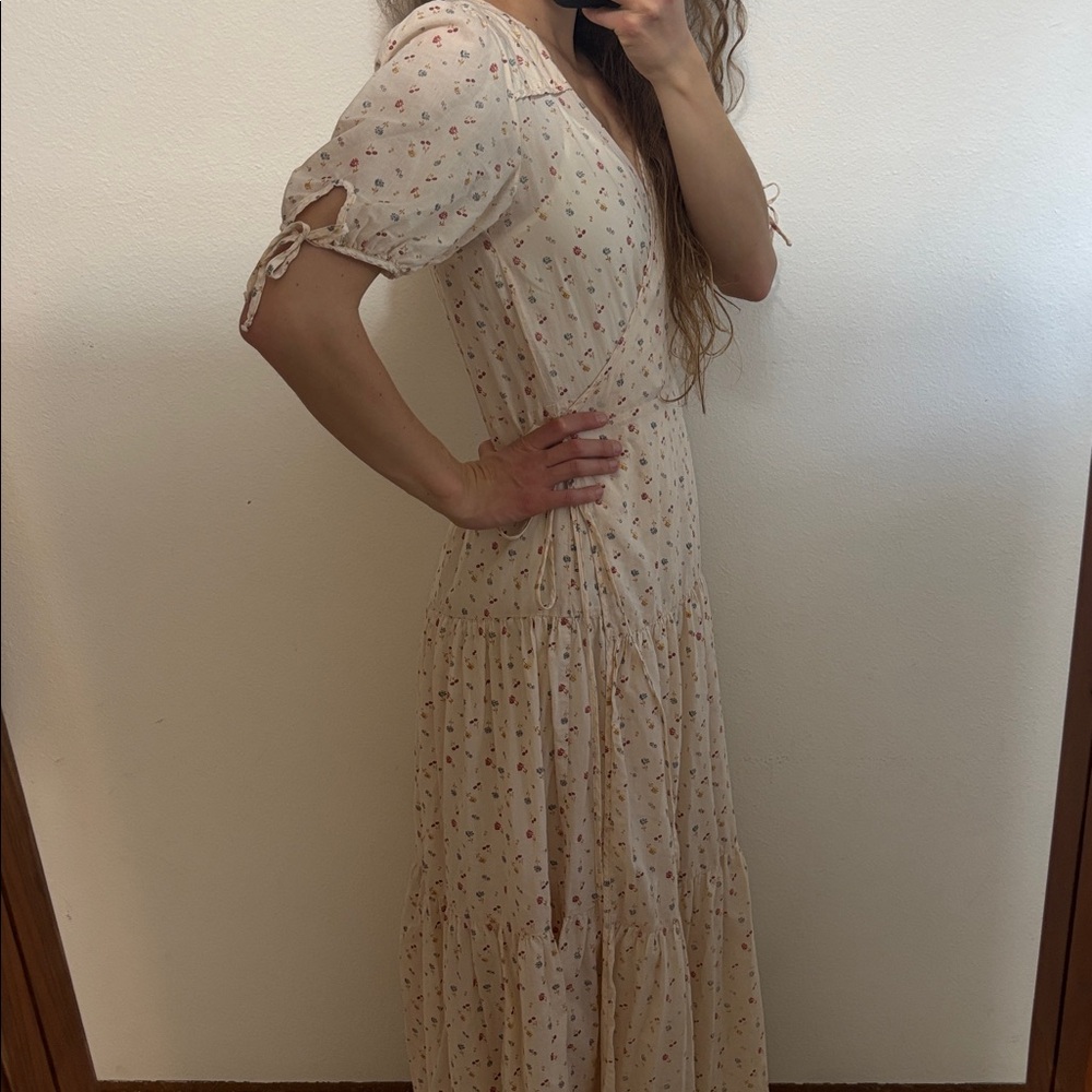 Christy Dawn The Augusta Dress Carnelian Aster Garden wrap floral cotton maxi - Picture 12 of 16